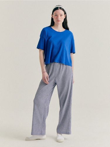 Gingham Banding Pants (Blue) - Bensimon - Modalova