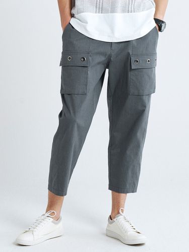 Pocket Ring Eyelet E-band Semi Baggy Fit Pants - CUSTOM US - Modalova