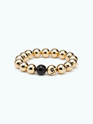 Essential Black Onyx Ball Bracelet 10mm - BUNNY MON AMOUR - Modalova