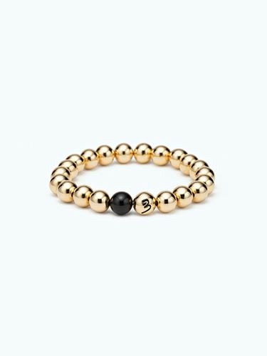 Essential Black Onyx Ball Bracelet 8mm - BUNNY MON AMOUR - Modalova