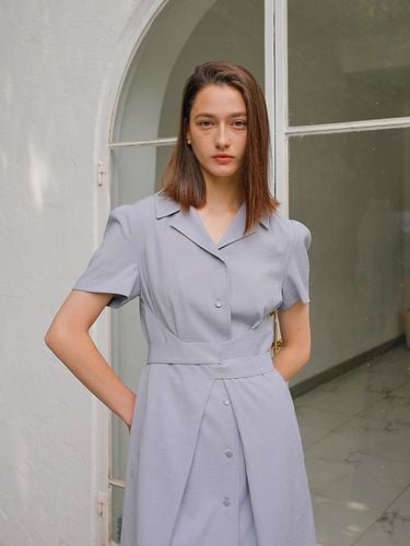 Back Knot Dress_Blue Grey - PAUL&ALICE - Modalova