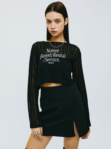 Rental Forest Typography Knit Top - NCOVER - Modalova