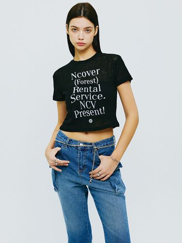 Rental Forest Typography Knit Top - NCOVER - Modalova