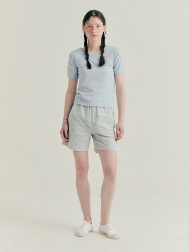 Stripe Banding Shorts (Blue) - Bensimon - Modalova