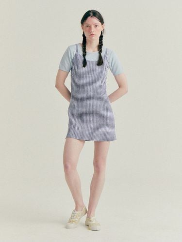 Gingham Mini Dress (Blue) - Bensimon - Modalova