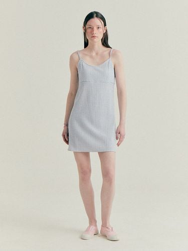 Gingham Mini Dress (Sky Blue) - Bensimon - Modalova