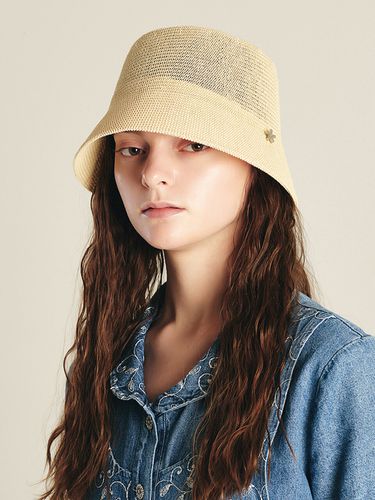 Venice Beige Bucket Hat - ELKE BLOEM - Modalova