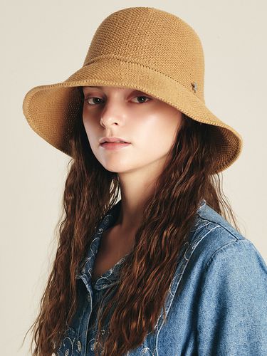 Mechelen Wide Brown Bucket Hat - ELKE BLOEM - Modalova