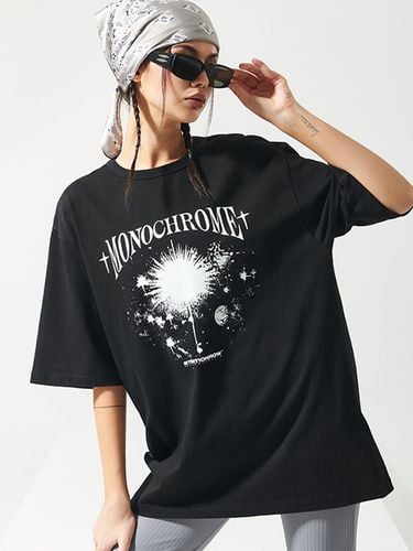 Stars Print Oversized Fit T-shirt () - ATTENTIONROW FOR WOMEN - Modalova