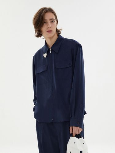 Modal-Blend Zip-Up Shirt Jacket - ODD DEPARTMENT - Modalova