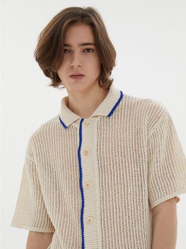 Collared Open-Knit Shirt IV - ODD DEPARTMENT - Modalova