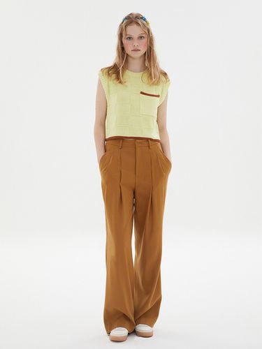 Pleated Wool Trousers Camel - ODD DEPARTMENT - Modalova