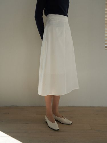 Plain Cotton Skirt - URAGO - Modalova