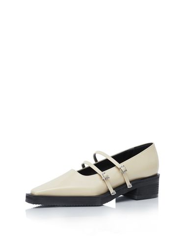 Ore Two Strap Buckle Loafer_Beige - MakMade - Modalova