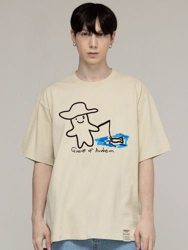 Human Fish Drawing Half Sleeve T-shirt - GRAVER - Modalova