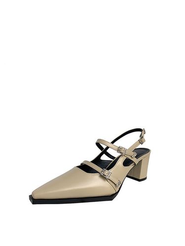 Mood Still Stone Three Strap Slingback_Beige - MakMade - Modalova