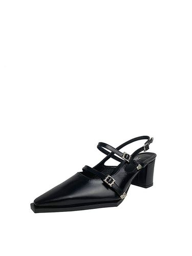 Mood Still Stone Three Strap Slingback_Black - MakMade - Modalova