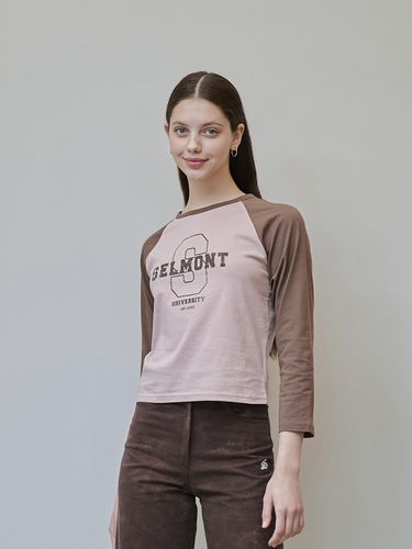 Selmont Raglant Tshirt - Brown - salad bowls - Modalova