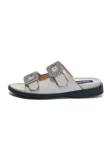 Square Crystal Slippers_Cream - BRIANA - Modalova