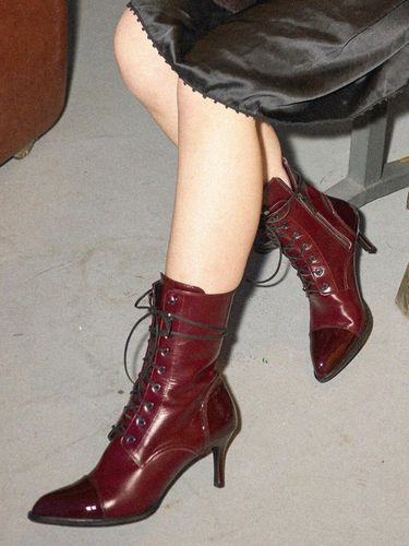 CM19BA701 Lace-up Boots_Wine - COAGMENT - Modalova