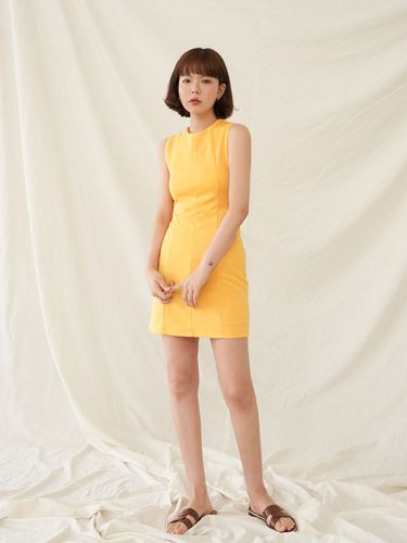 RR Triple Line Simple Dress Yellow - REORG - Modalova