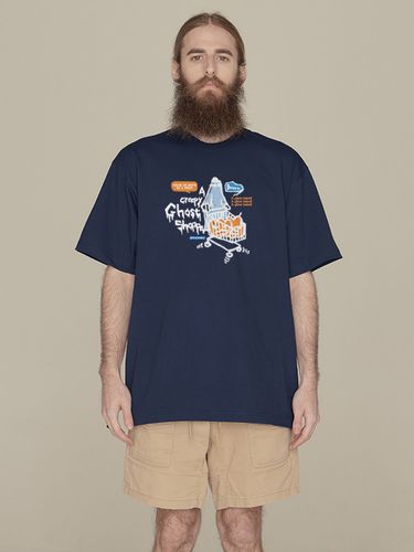 Ghost Short Sleeve T Shirt Navy - RADINEO - Modalova