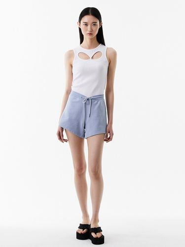 Cut Out Sleeveless Top - White - YOOKIM - Modalova