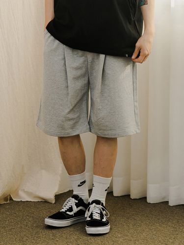 Sweat Bermuda Pants _ Grey - CAMELWORK - Modalova