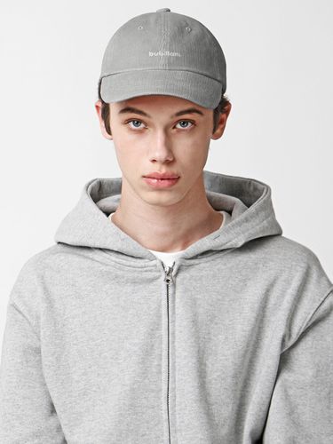 Logo Corduroy Ball Cap (Gray) - bubilian - Modalova