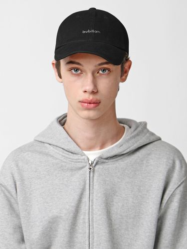 Logo Corduroy Ball Cap (Black) - bubilian - Modalova