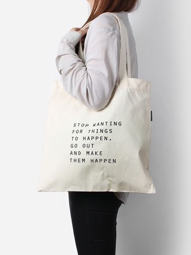 Cotton Eco Bag (Stop Wanting) - bubilian - Modalova