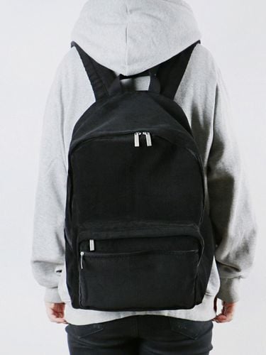 Corduroy Backpack (Black) - bubilian - Modalova