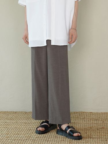 Light Weight Two Tuck Wide Slacks _ - LIEU HOMME - Modalova