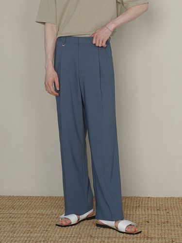 Light Weight Two Tuck Wide Slacks _ - LIEU HOMME - Modalova