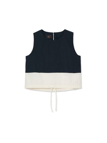 Women Easy Two Tone Top _ Navy - IOLO - Modalova