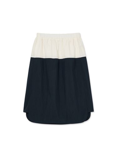 Women Easy Two Tone Skirt _ Navy - IOLO - Modalova