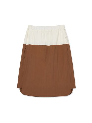 Women Easy Two Tone Skirt _ Brick - IOLO - Modalova