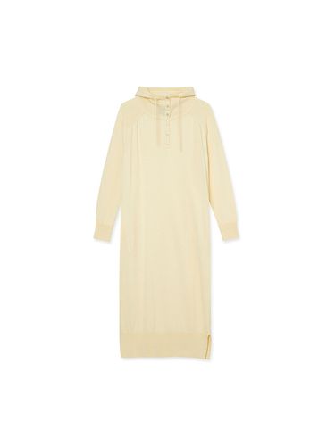 Organic Hoodie Dress _ Creamy White - IOLO - Modalova