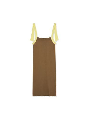 Organic Cotton Ribbon Dress _ Brown - IOLO - Modalova