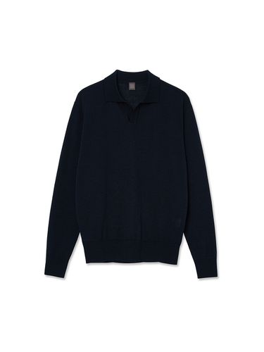 Royal Opencollar Pullover _ Navy - IOLO - Modalova