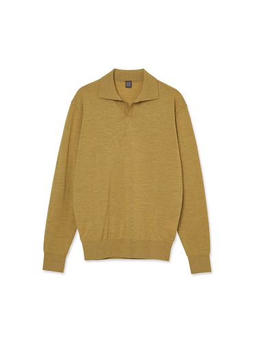 Royal Opencollar Pullover _ Mustard - IOLO - Modalova