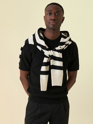 Black Striped Crewneck Pullover _ - IOLO - Modalova