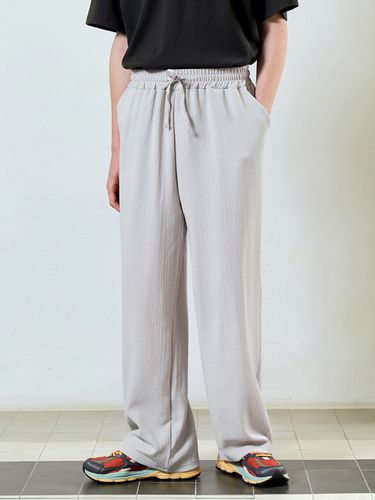 Wide-Leg Pull-On Terry Pants Beige - SYNC - Modalova