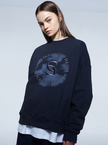 Cloudy Sweatshirt Navy - SYNC - Modalova