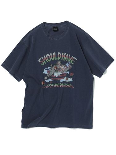 Cereal Teddy Pigment T-Shirt_Dark Blue - CPGN - Modalova