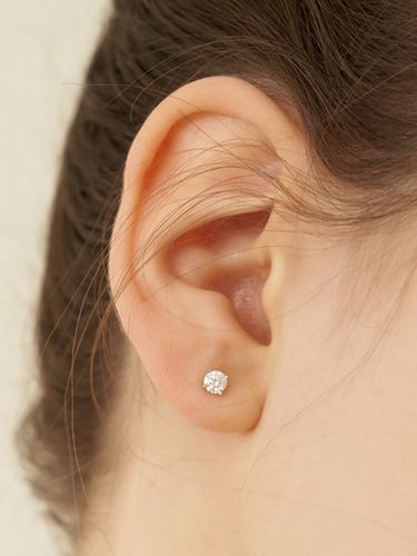 Silver925] Moissanite Carat Earring - TATIANA - Modalova