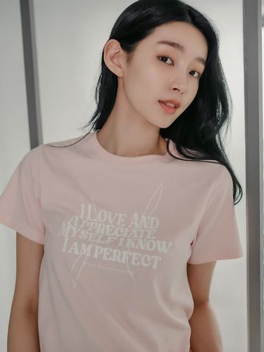 H Drawing Tshirt - Pink - hardcore happiness - Modalova