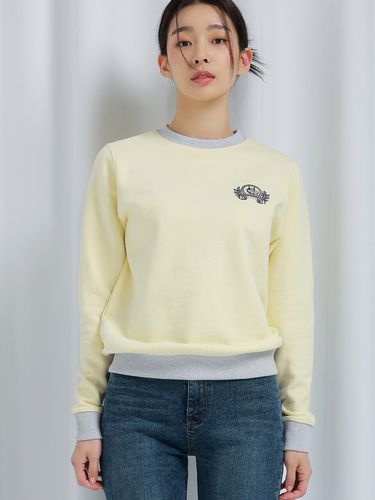 Vintage Sweatshirt - Light Yellow - hardcore happiness - Modalova