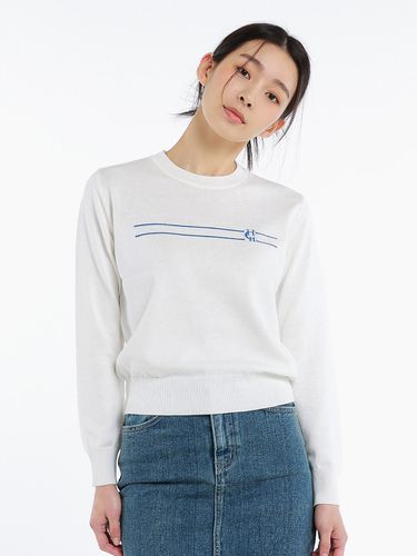 Cashmere Signature Logo Knit Top - hardcore happiness - Modalova