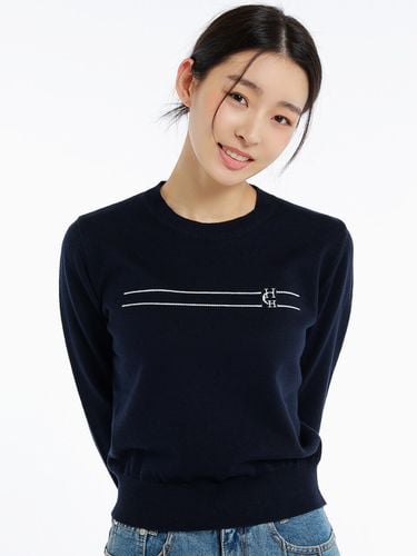 Cashmere Signature Logo Knit Top - hardcore happiness - Modalova